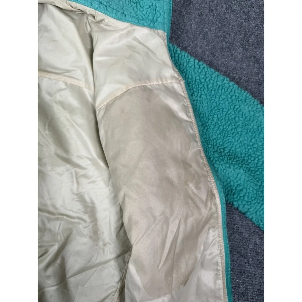 Vintage Patagonia Retro-X Deep Pile Fleece Jacket Girls Kids Sz M 10 Youth Teal